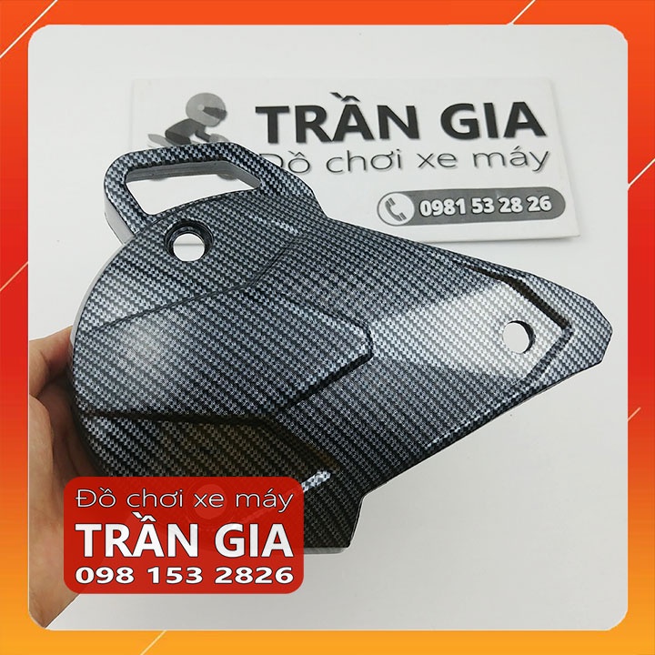 Ốp lốc máy nhỏ xe AB airblade năm 2016-2017-2018-2019 ốp lốc nồi trước air blade xi inox cacbon - phụ kiện trang trí