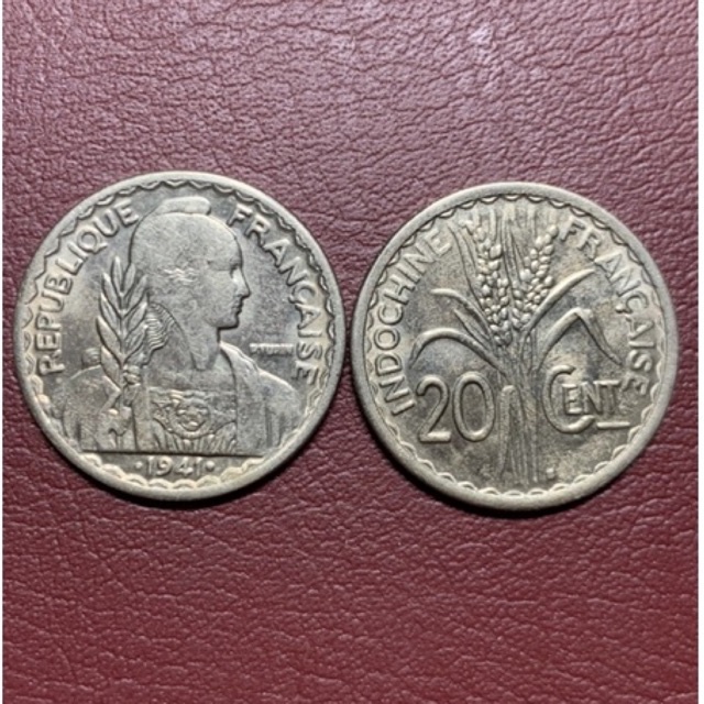 ĐỒNG XU FRENCH INDOCHINA 20CENT 1941
