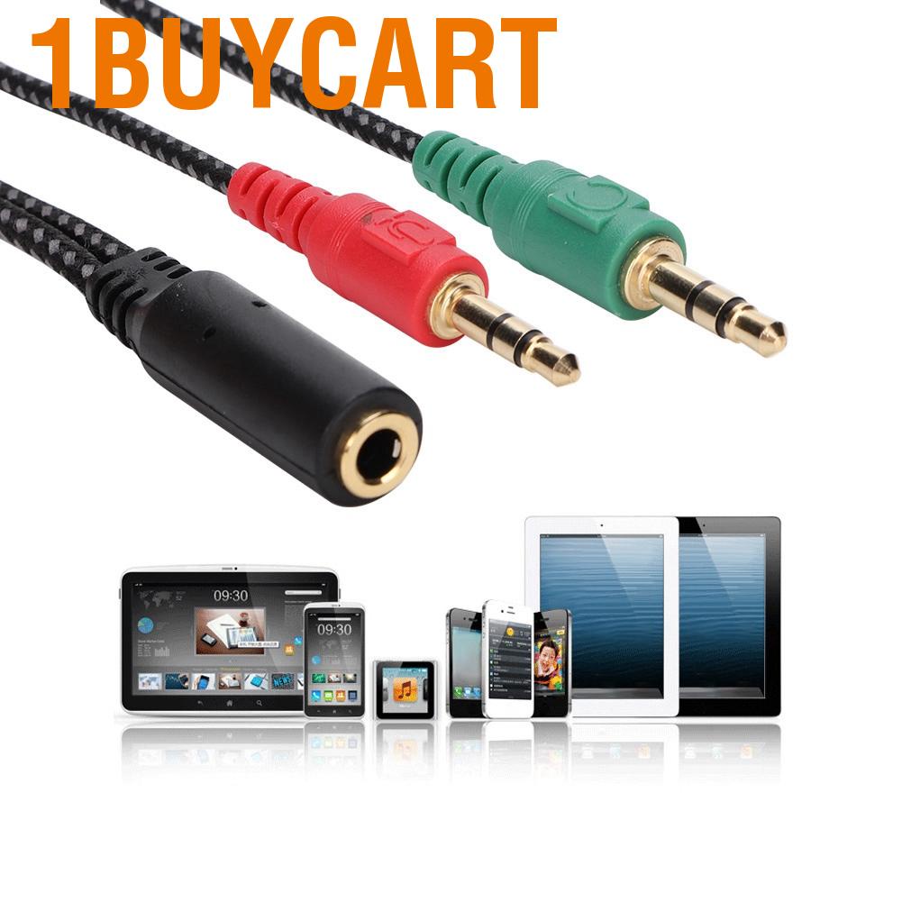 Cáp âm thanh chia tai nghe cổng 3.5mm 2 trong 1 sử dụng tiện lợi