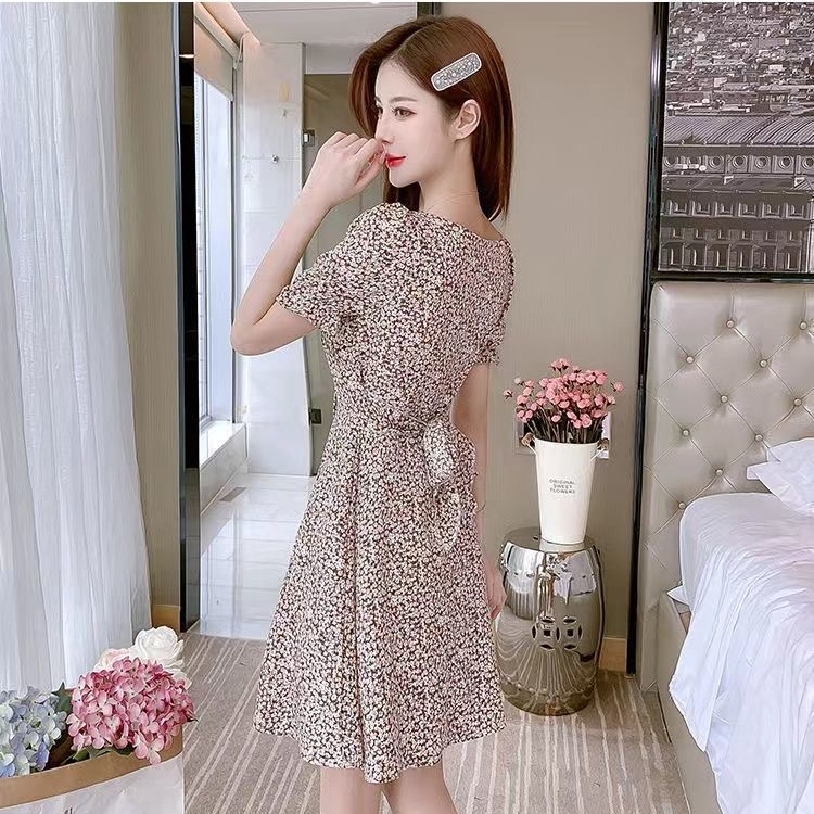 Đầm Hoa Thời Trang Mùa Hè Hàn Quốc Dành Cho Nữ