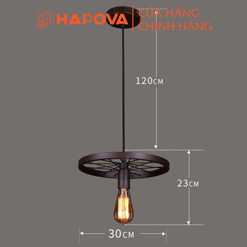 Đèn thả bánh xe đèn thả trần trang trí HAPOVA DÝTAS 7089/1