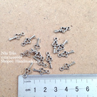 10 chìa khoá nhỏ xi bạc - phụ kiện hadmade sỉ