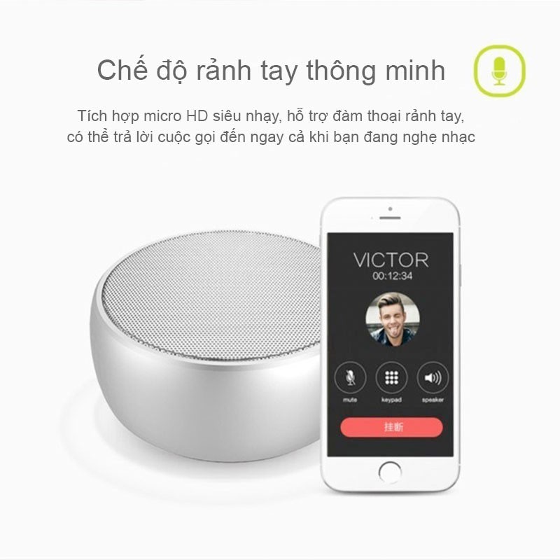 Loa bluetooth mini Simplicity BS01 âm thanh cực hay, bảo hành 3 tháng (giao màu ngẫu nhiên)