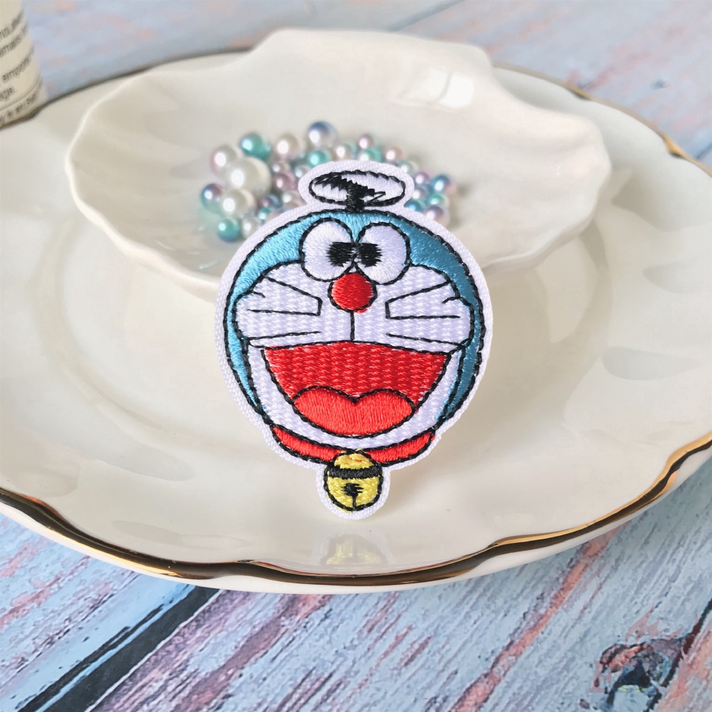 Set 1/5 miếng vá ủi hình nhân vật hoạt hình Doremon