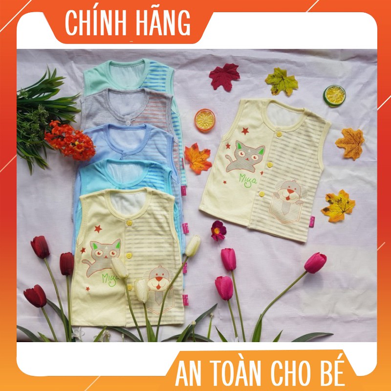 Áo gile cotton 2 lớp cho bé