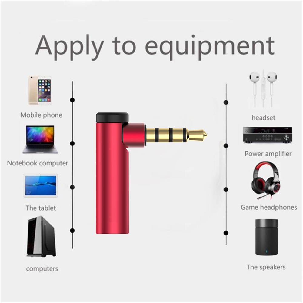 Đầu chuyển đổi âm thanh VIRWIR 3.5mm xoay góc 90 độ tiện lợi