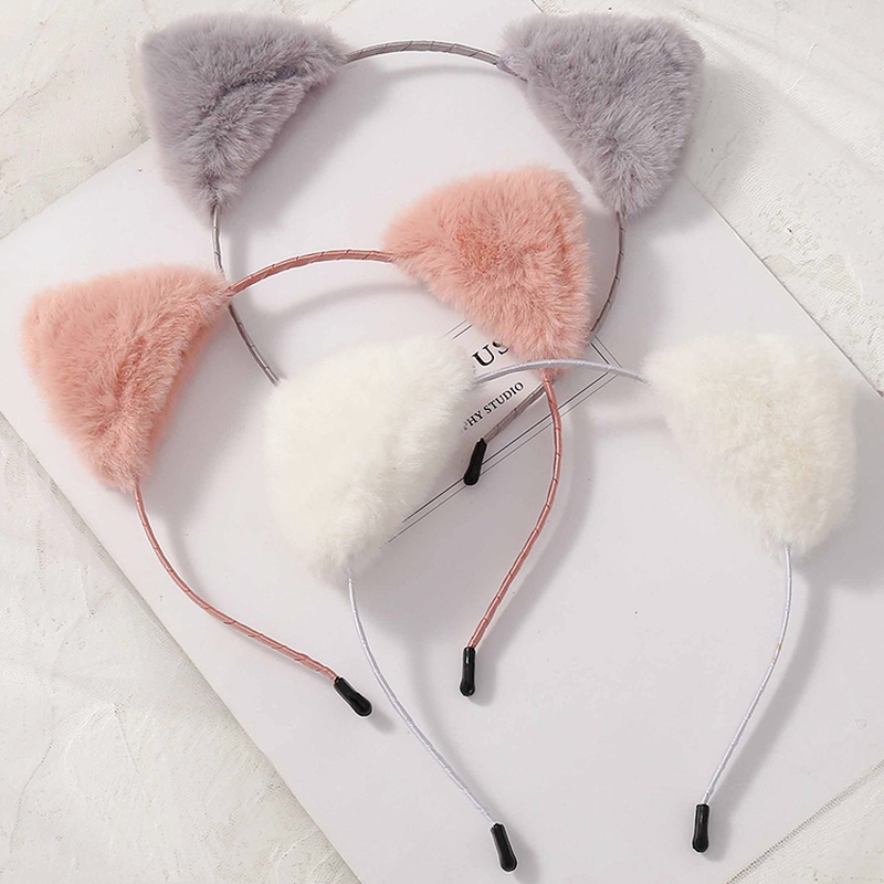 Băng đô cài tóc hình tai mèo xinh xắn đáng yêu phong cách Hàn Quốc