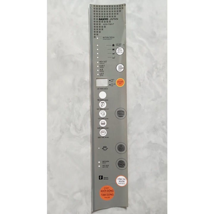 TEM DECAN BÀN PHÍM DÁN MÁY GIẶT - Các hãng Panasonic Sanyo Aqua Toshiba Samsung Sharp Hitachi LG