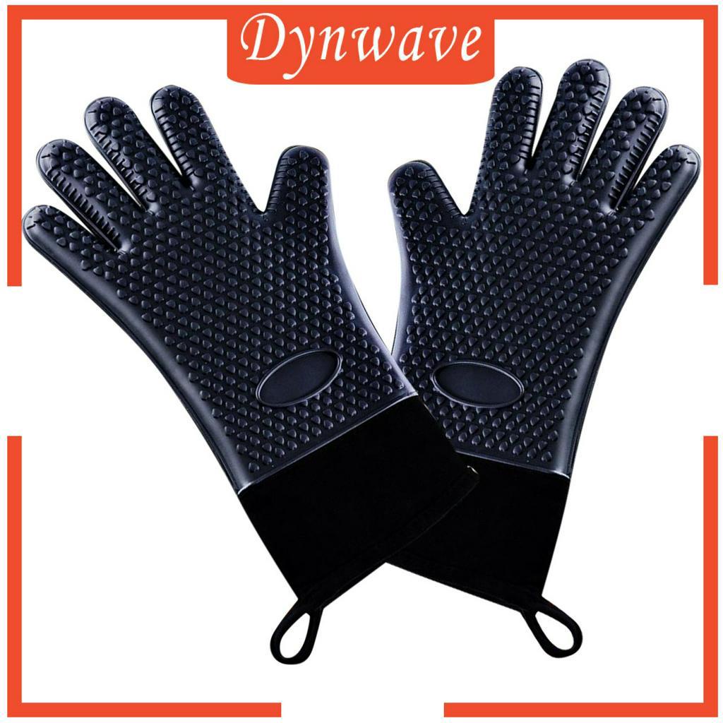 [DYNWAVE] Kitchen Oven Gloves Anti-scalding Mitts for Baking Barbecue Cooking Grilling