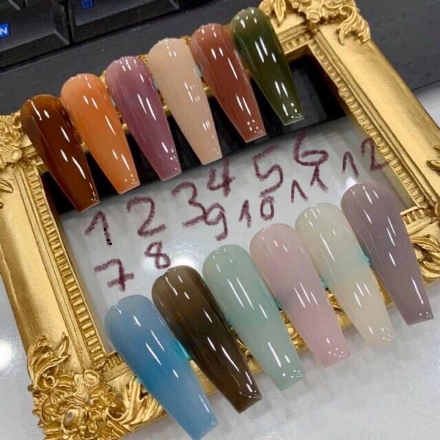 Sơn Thạch BoBo Hàng Chuẩn Chai 15ml ,Set 12 Màu - Tổng Kho Chuyên Nail Mi