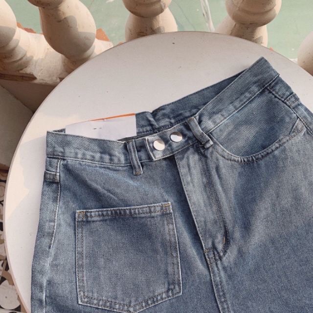 [Mã WASTMAY giảm 15% tối đa 30K đơn 150K] Quần baggy bò túi trước 2 cúc | BigBuy360 - bigbuy360.vn