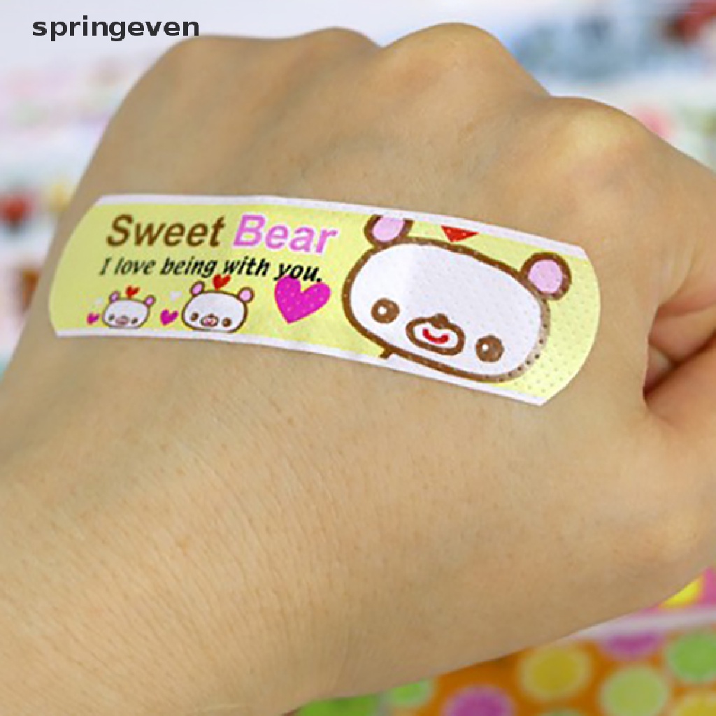 [Hàng mới về] Bộ 120 miếng băng dán sơ cứu cầm máu in hoạt hình thoáng khí chống nước