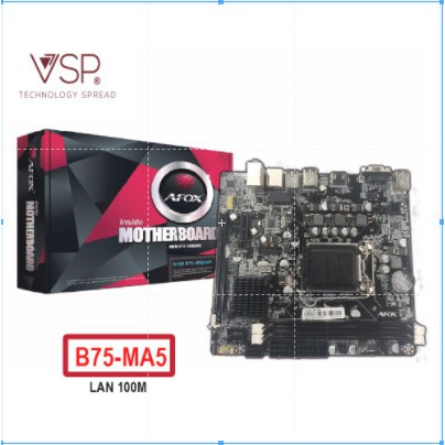 Bo Mạch Chính Mainboard AFOX B75 MA5 100M