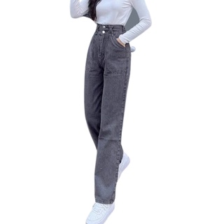 Quần Jean baggy nữ VN CLO xám khói - QJ074