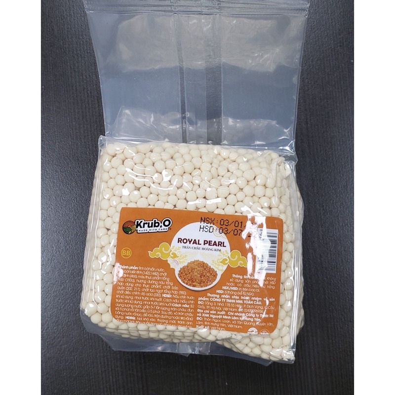 Trân châu hoàng kim cao cấp loại ngon - nguyên liệu làm trà sữa 200g