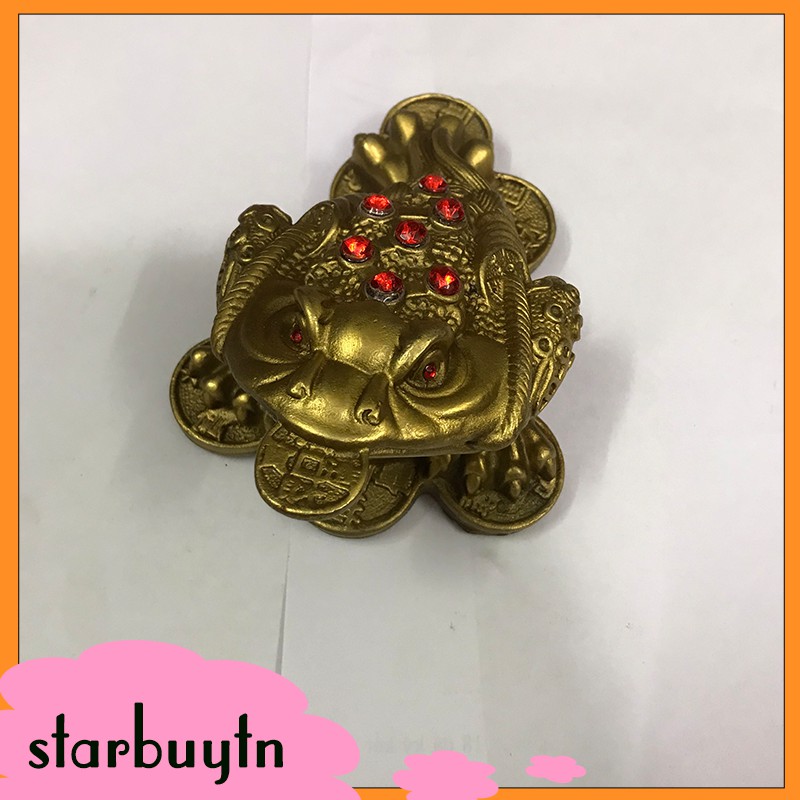 Cóc cuốn thư 3 chân phong thuỷ bằng đồng