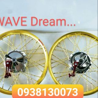 Cặp bánh câm gắn wave và dream niền nhôm banzai câm mào đùm mạ crom kèm theo hai má đùm ae vui lòng liên hệ với shop