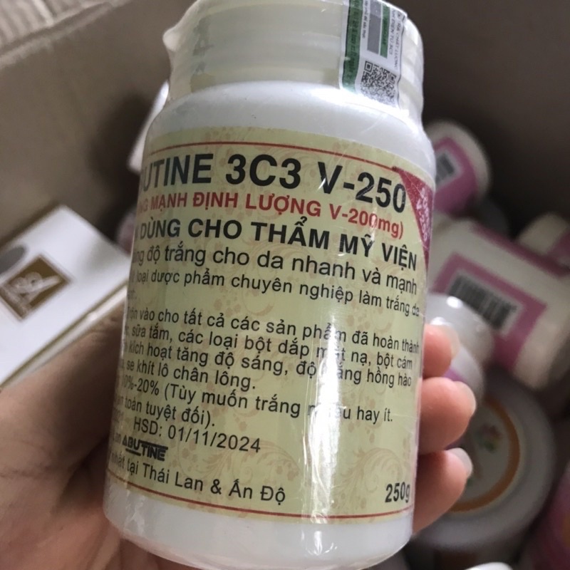 Kem kích trắng Abutine 3c3 Thái 250gr