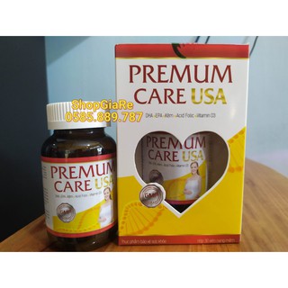 Premum care usa bổ sung DHA SẮT VÀ VITAMIN, KHOÁNG CHẤT CHO MẸ BẦU bồi bổ sức khỏe, nâng cao sức đề kháng