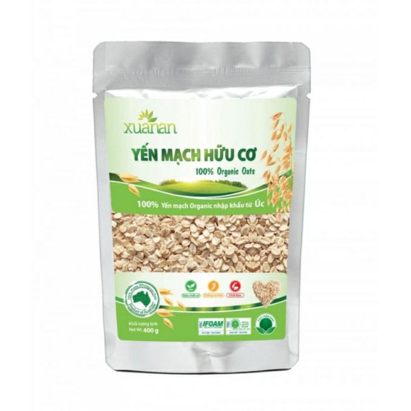 Yến Mạch Hữu Cơ( Oganic) Xuân An 150g( Date 21.1.2022)( hàng khuyến mãi)