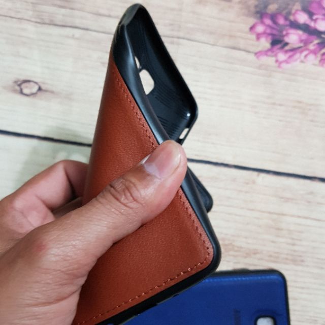 Ốp lưng Samsung J7 Prime dẻo giả da khắc thương hiệu cao cấp