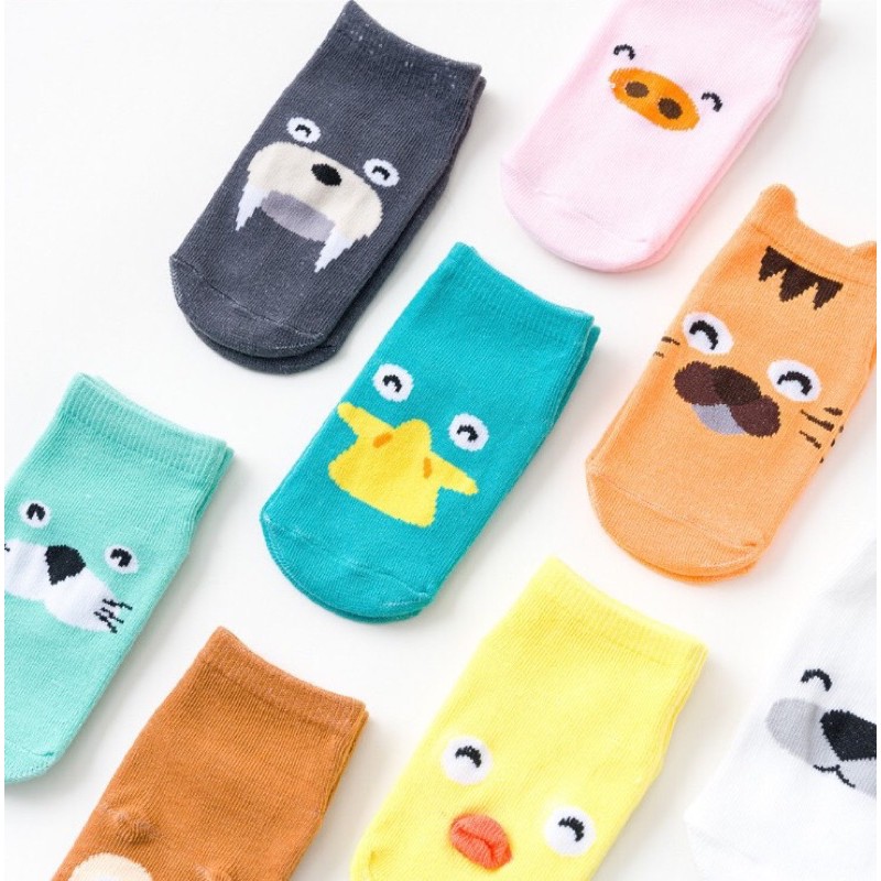 SÉT 5 ĐÔI TẤT KID SOCKS CHỐNG TRƯỢT CHO BÉ