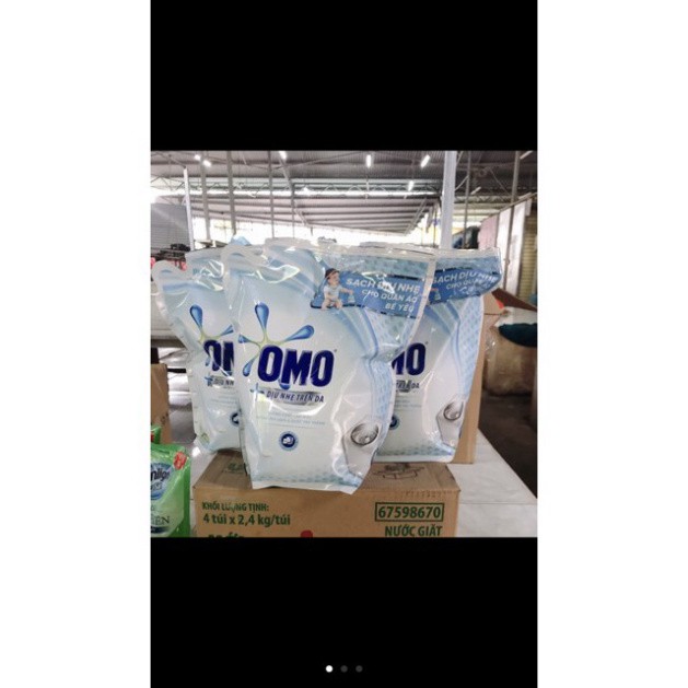 ⭐ Nước giặt OMO matic [𝐅𝐑𝐄𝐄𝐒𝐇𝐈𝐏] dịu nhẹ trên da túi 2.3kg