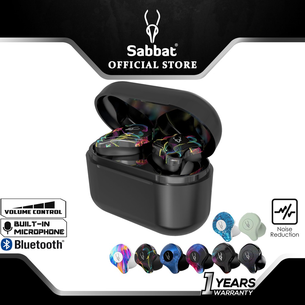 Sabbat X12 Pro Bluetooth 5.0 TWS Tai nghe bán trong tai không dây thực sự với âm thanh HD âm thanh nổi Hi-Fi và Mic