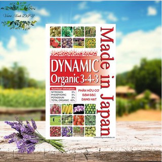 Phân bón hữu cơ Dynamic Organic 3-4-3 (Nhật Bản) - Tốt cho mọi loại cây trồng (1kg)