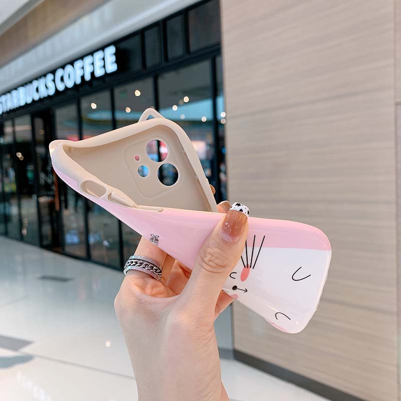 Ốp điện thoại silicon TPU mềm chống bụi hình chú mèo cho iPhone 7 8 Plus X XS XR XSMAX 11 12 13 Pro Max | BigBuy360 - bigbuy360.vn