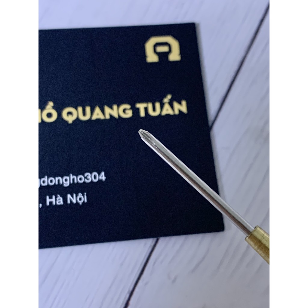 Tovit vàng inox xịn 2 cạnh sử dụng trong sửa chữa đồng hồ