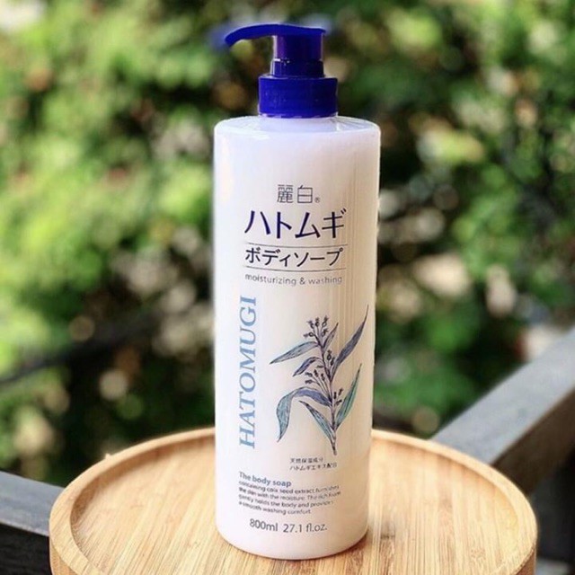 Sữa Tắm Dưỡng Ẩm Và Làm Sáng Da Reihaku Hatomugi Body Soap (800ml)