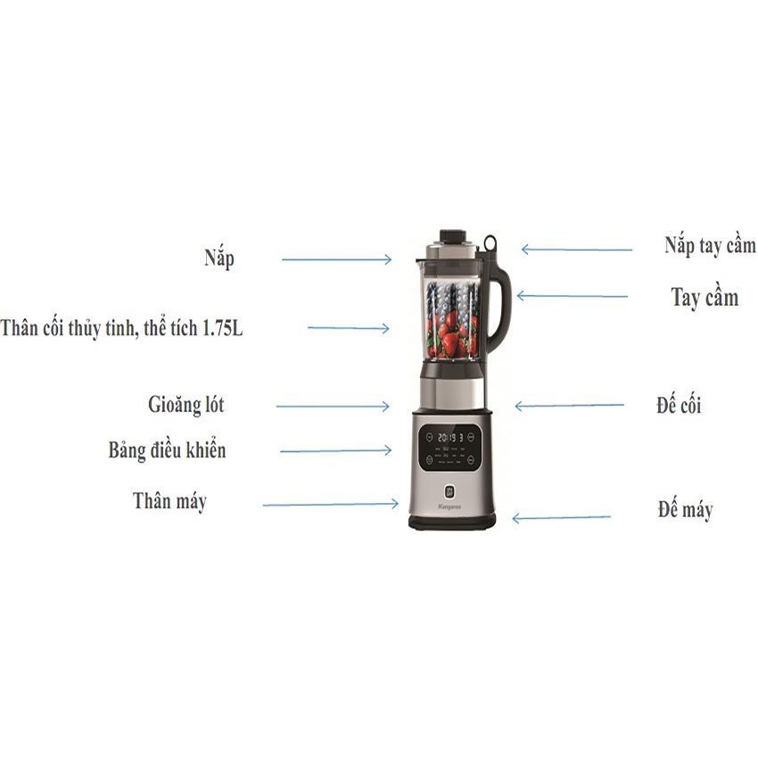 Máy làm sữa hạt đa năng Kangaroo KG175HB1