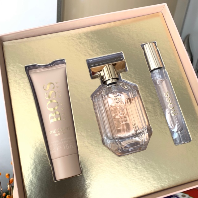 Set Nước hoa Nữ Hugo Boss The Scent For Her 3 món