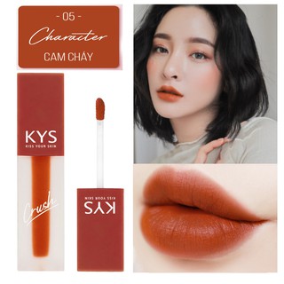 Son kem lỳ, dưỡng chocolate k05 cam cháy