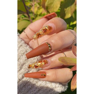 Sticker nails - hình dán móng 3D lá phong