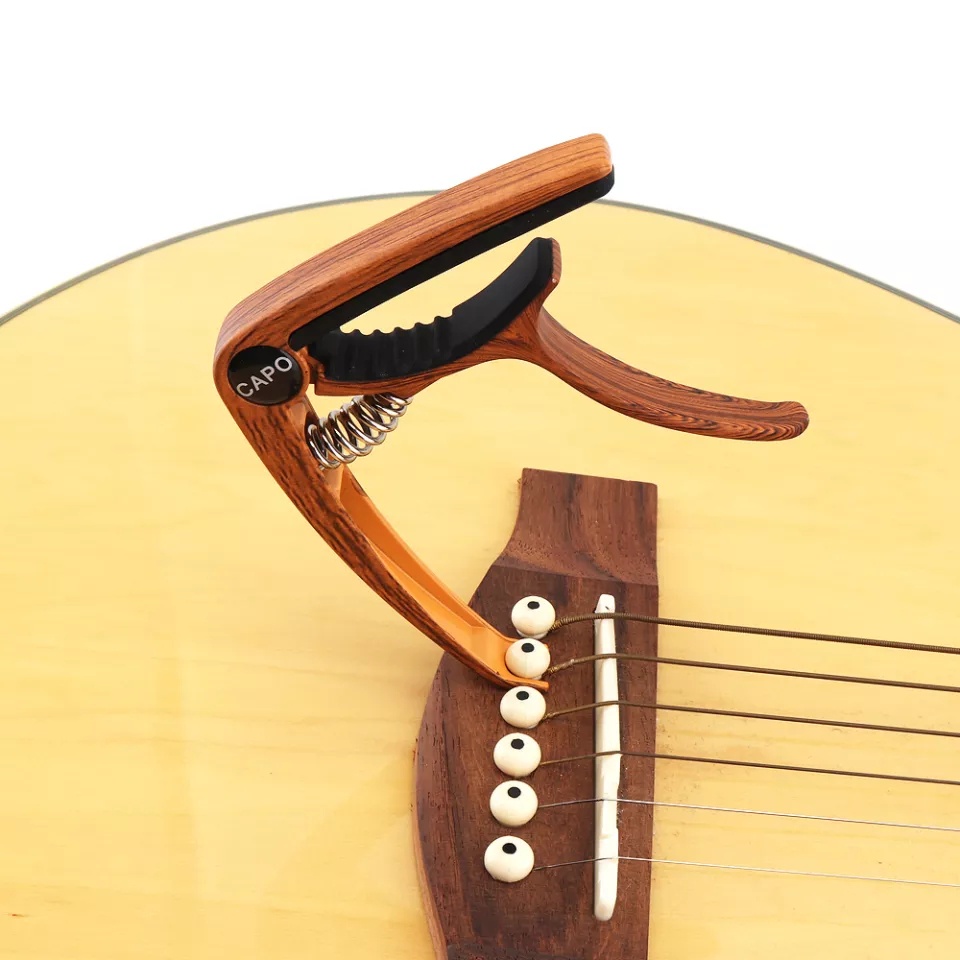 Capo Đàn Guitar 2 Chức Năng Kim Loại Nhiều Màu Cao Cấp SC-5 (Dùng cho đàn guitar acoustic, guitar Bas và Ukulele))