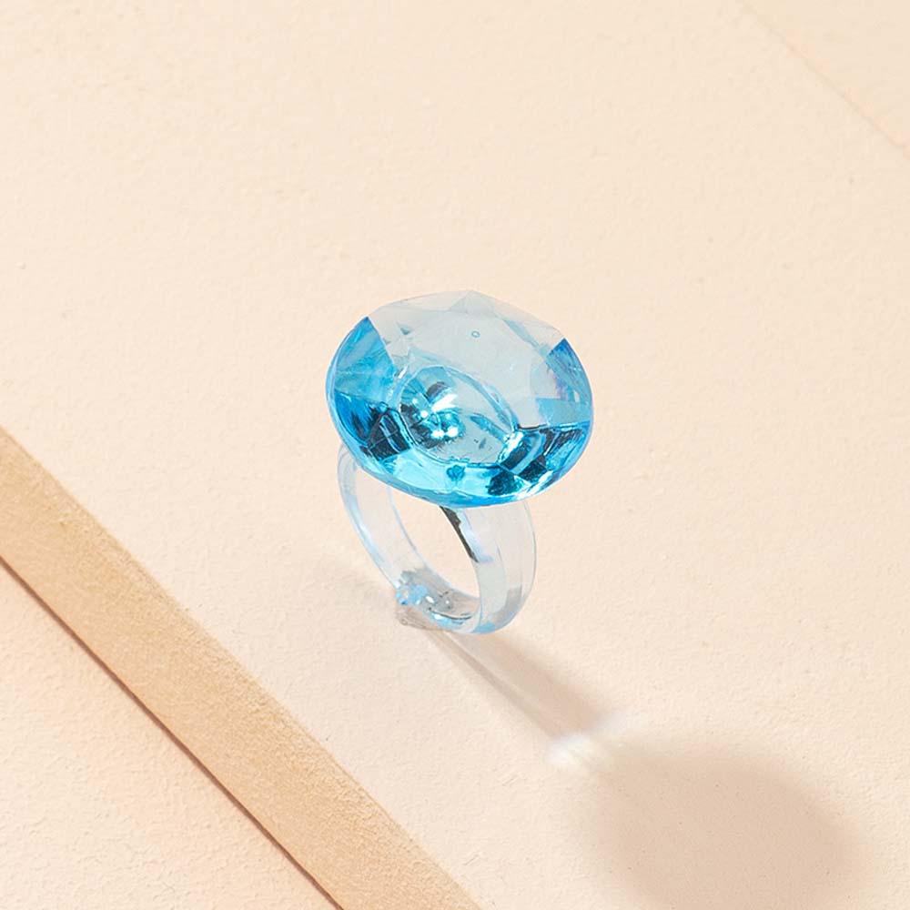 Nhẫn Resin Trong Suốt Màu Kẹo Ngọt Phong Cách Châu Âu Màu Sắc|Trang Sức Vòng Đeo Tay Thời Trang Sành Điệu Cho Nữ