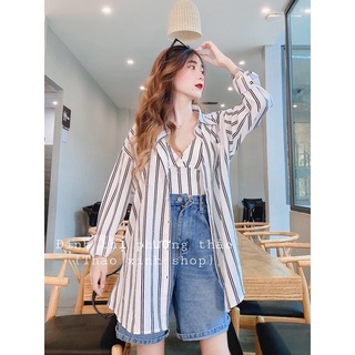 SET SƠ MI KẺ SỌC + ÁO 2 DÂY