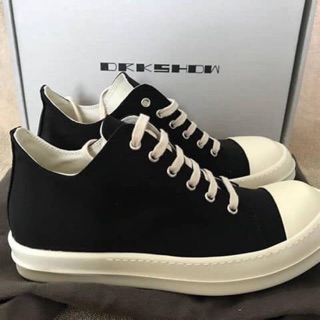 Giày sneaker rich owens cổ thấp nam nữ ( đế thơm vani + full box )