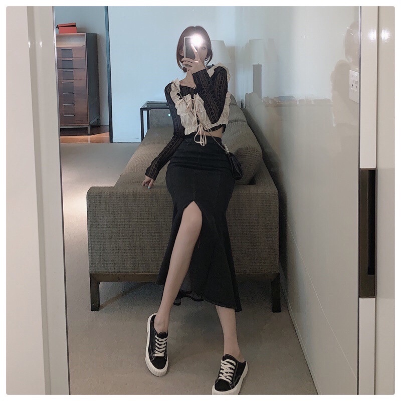 Chân Váy Jean Đuôi Cá Xẻ Tà - SOGI CV02 | BigBuy360 - bigbuy360.vn