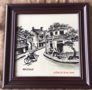 Tranh Gốm sứ Bát Tràng