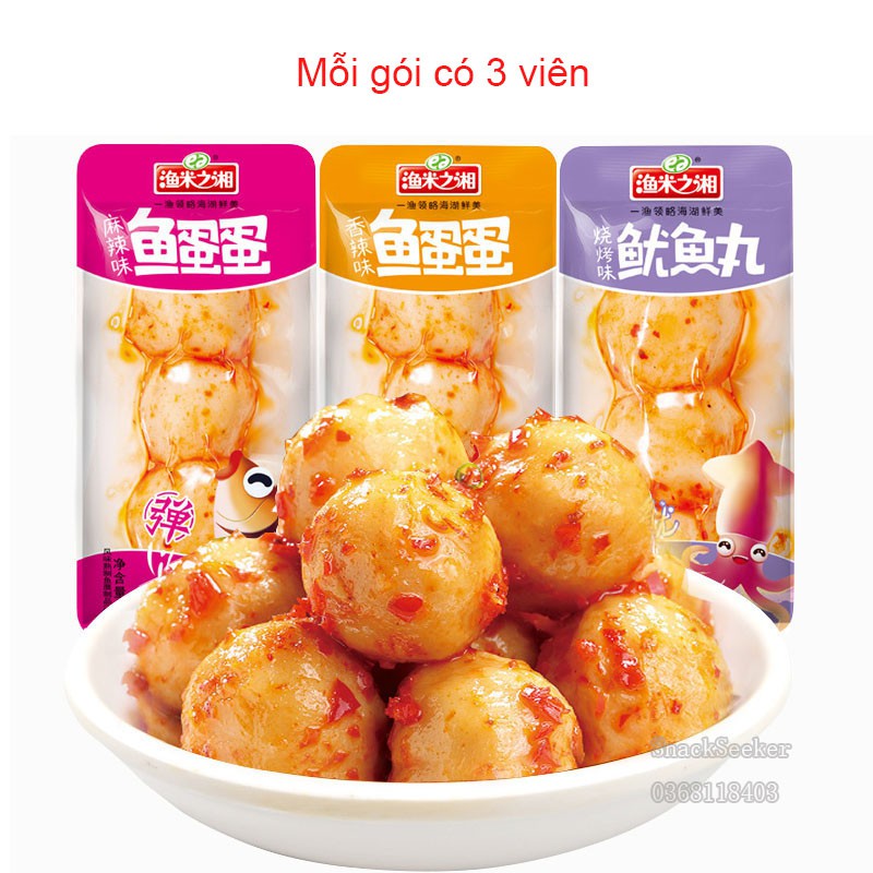 Chả Cá Viên Tẩm Vị Cay Siêu ngon- Chả cá đặc sản Hồ Nam- Đồ ăn vặt Trung Quốc- SNACKSEEKER | BigBuy360 - bigbuy360.vn
