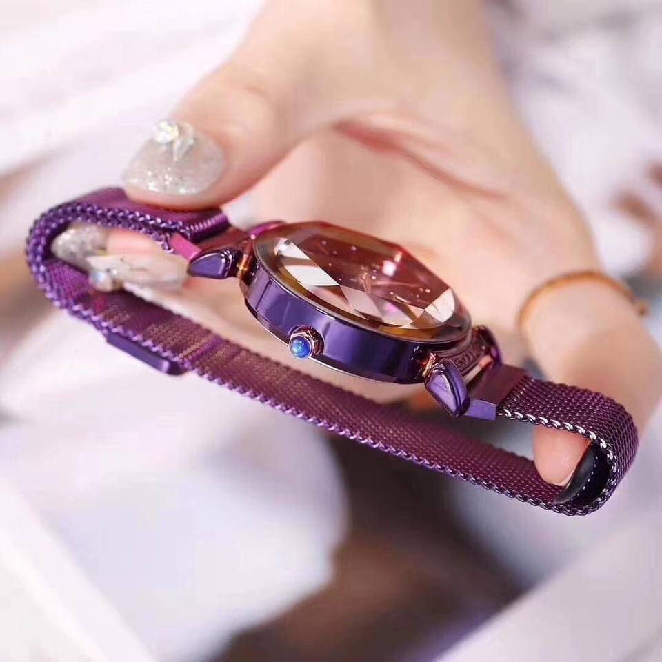 Đồng hồ thời trang nữ DIOR DI1 mặt tròn dây lưới nam châm siêu đẹp