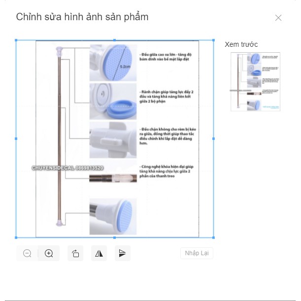 Thanh Treo Rèm Đa Năng - Không Cần Khoen Tường 02