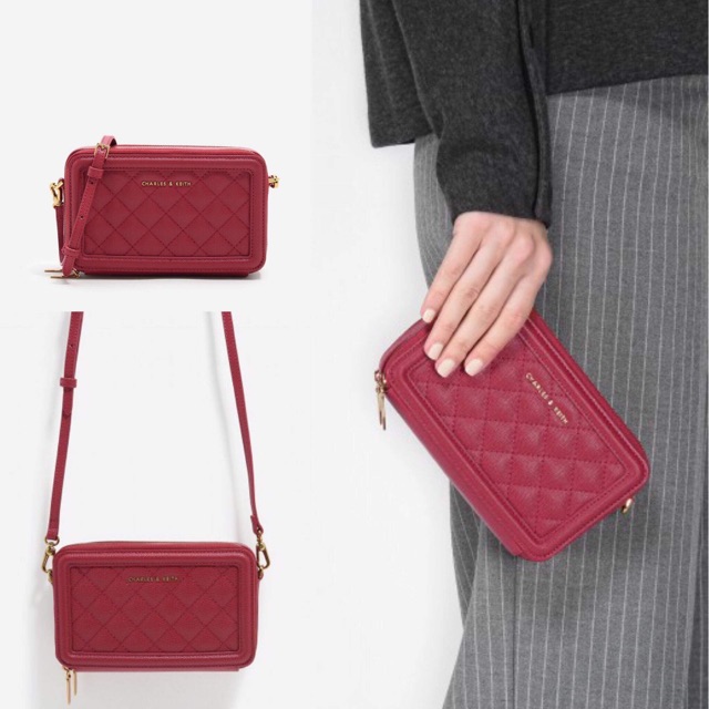 Túi + Clutch Cnk kèm box chính hãng có sẵn CK6-10840105