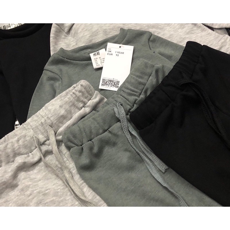 Bộ nỉ da cá HM bé trai 1-6y