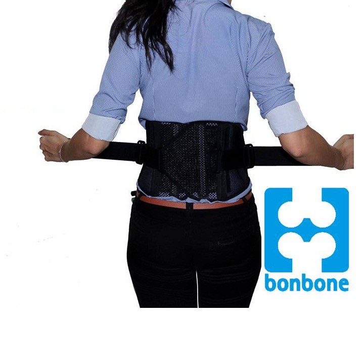 Đai cột sống Bonbone Pro Hard Slim - Made in Japan