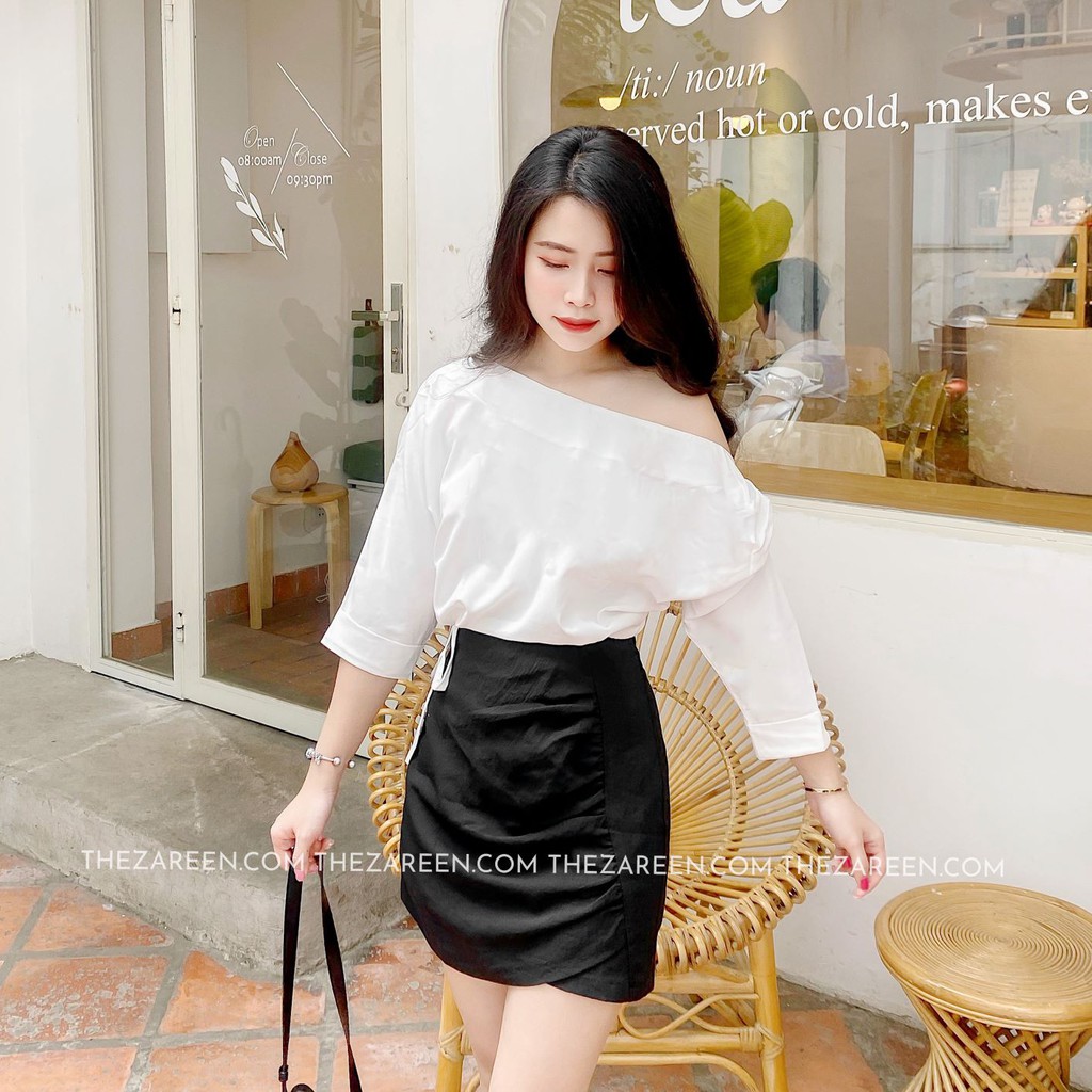 CHÂN VÁY ÔM XẾP LY ZAREEN VAB06 ĐEN | BigBuy360 - bigbuy360.vn