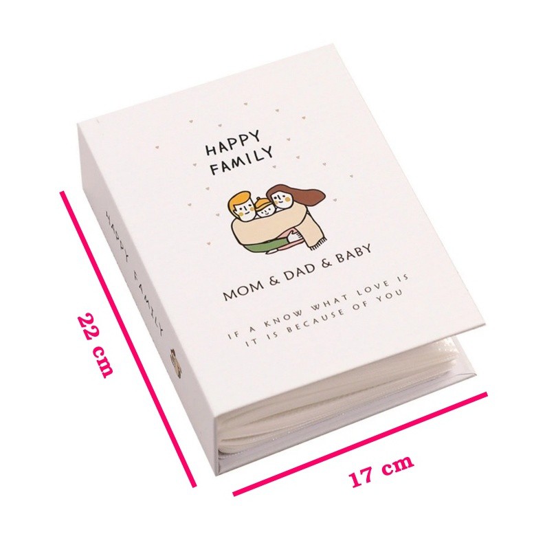 Album đựng ảnh 13x18 chứa 100 ảnh bìa giấy cứng cute tại Kho album ảnh AnVy